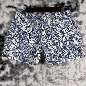 Patagonia Stretch All-Wear Shorts‎ Womens 6 Blue Floral Hippie Comfort
